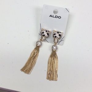 Aldo cheetah earrings NWT.